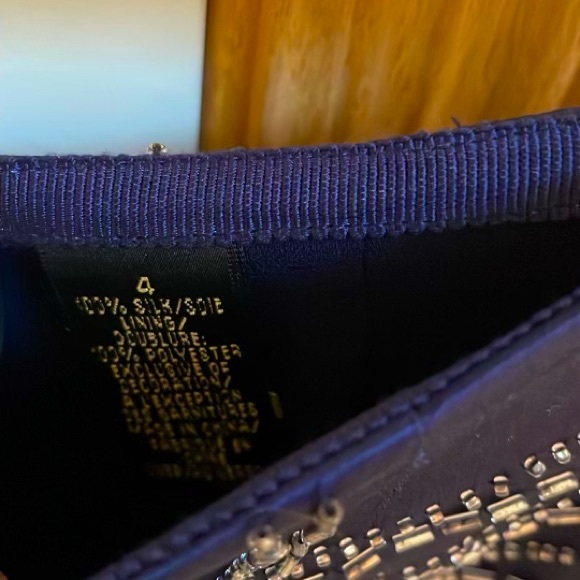 Dana Buchman Silk Beaded Skirt NEW - Picture 4 of 5